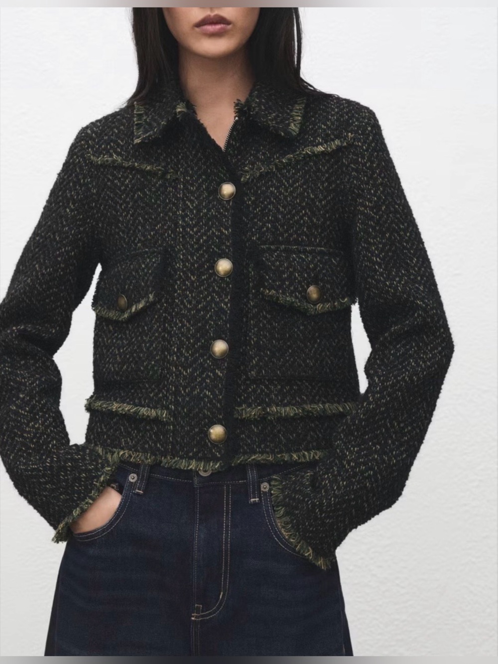 Mango Tweed Jacket - New - Picture 10 of 13